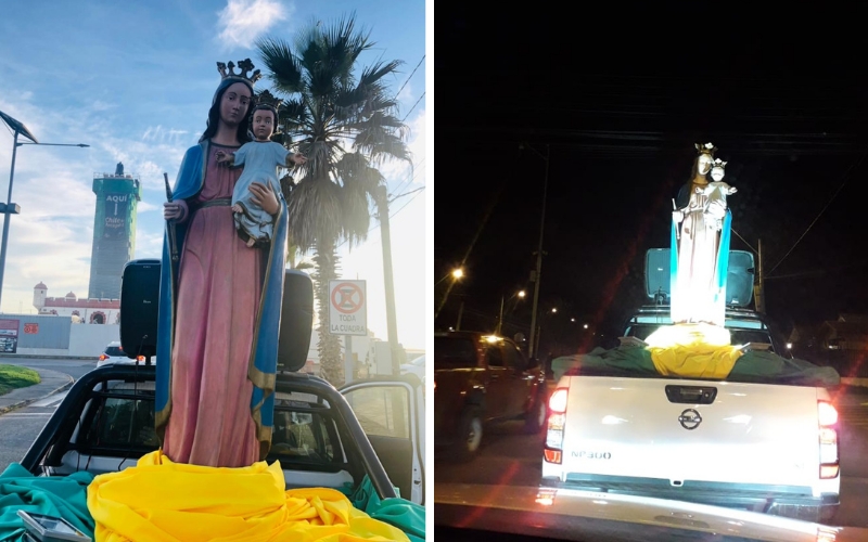 La Virgen María Auxiliadora visitó a sus fieles de La Serena