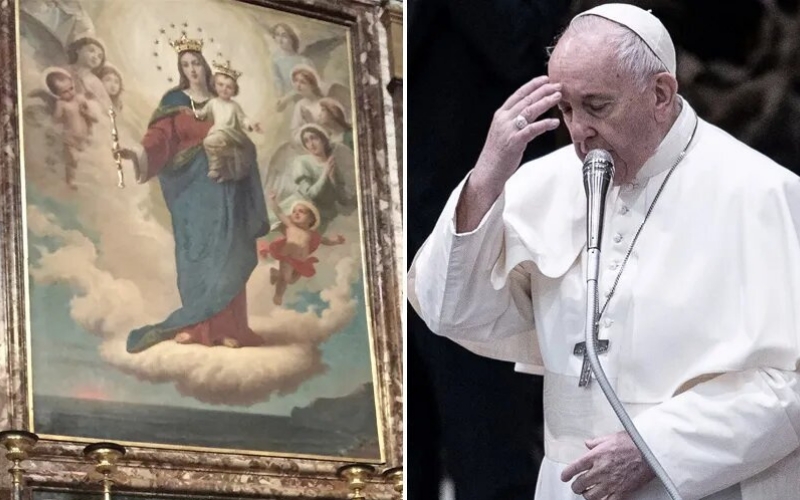 El Papa pide rezar juntos por la Iglesia a María Auxiliadora